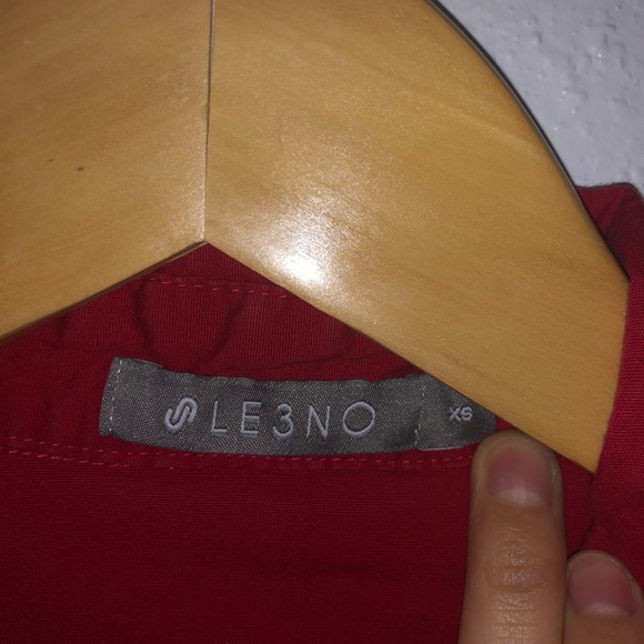 Red Long Sleeve Button Down - Picture 3 of 5